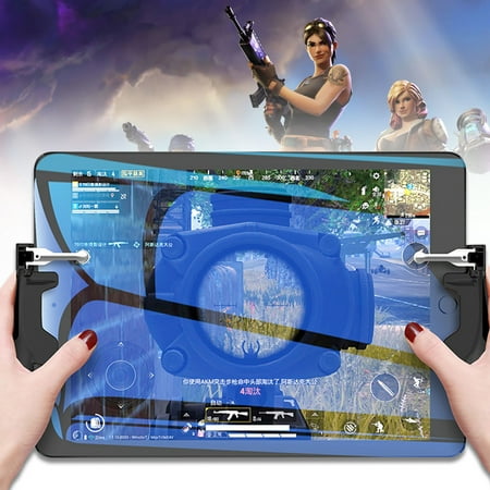 TSV Mobile Trigger Controller for PUBG Tablet iPad/Android Tablet Game ControllerMobile Gamepad Holder Mobile Game Grip Mobile Aim Trigger Button for 5.5~12.9 inch (Best Looking Ipad Games)