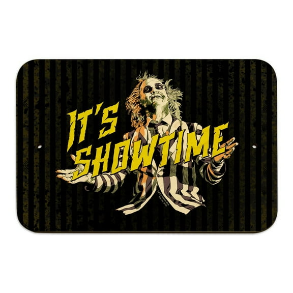 Beetlejuice It's Showtime Home Business Office Sign