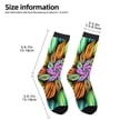 thumbnail image 2 of Honeii Hippie Style Print Children's Colorful Socks,Unisex Kids and Toddlers' Cushioned Sock,Kids Athletic Crew Socks,for Everyday Wear and Sports, 2 of 5