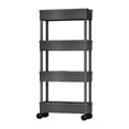 thumbnail image 1 of Cateissary Carro de almacenamiento versátil para organizar el dormitorio con escenarios aplicables giratorios de 360 ° baño cocina Organizadores de utensilios de cocina negro, 4 capas 15 cm, 1 of 6