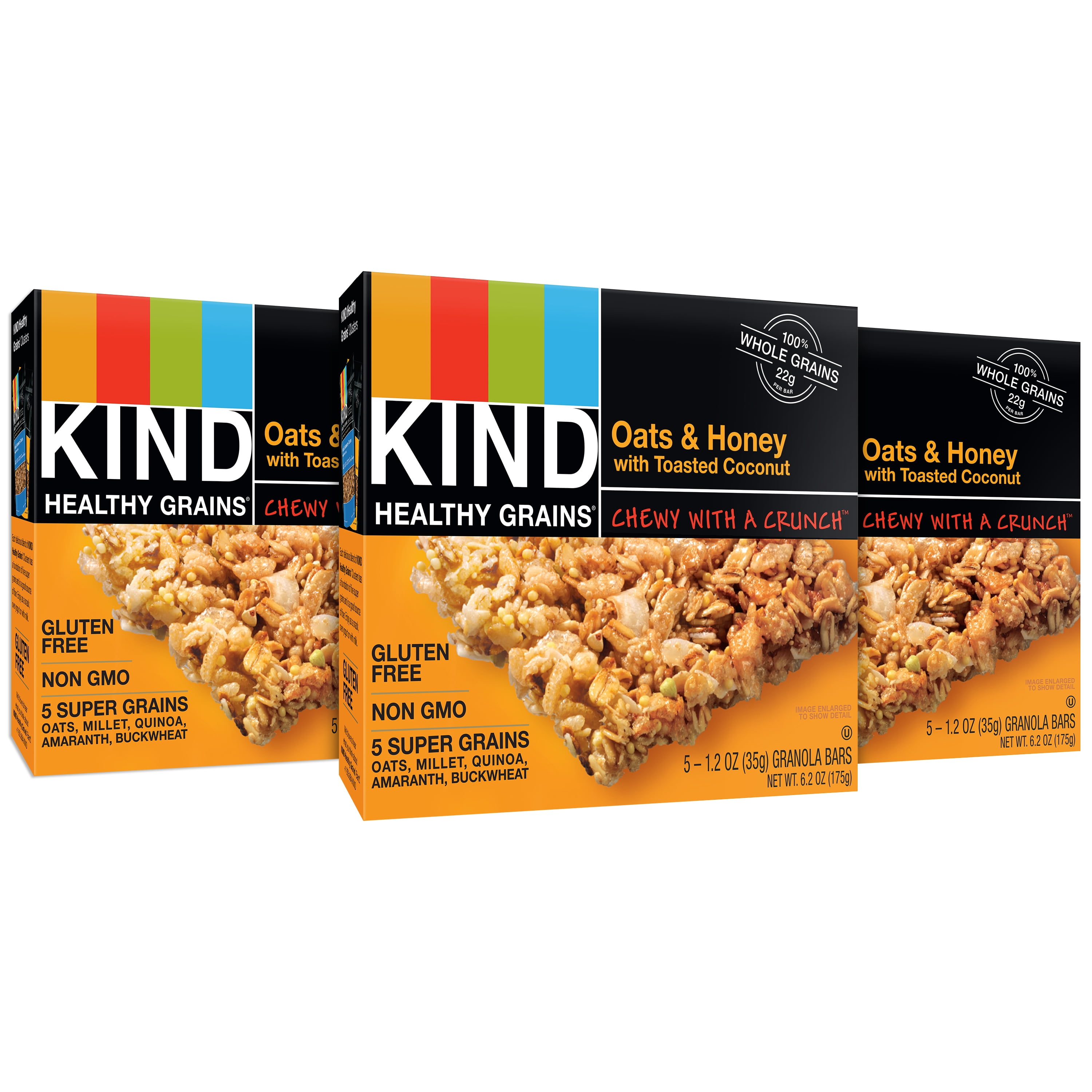Kind Healthy Grains Bar, Oats & Honey Wi - Walmart.com - Walmart.com