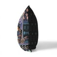 thumbnail image 2 of Mughal Paradise Indoor/Outdoor Pillow in Black 18x18, 2 of 7