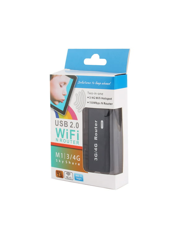 Tebru Mini WiFi Router USB Wireless Router Portable Mini 3G/4G WiFi Router 150Mbps JJS