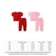 thumbnail image 2 of Minnieouse Verano niñas manga corta cuello camiseta pantalones conjunto estilo Casual fiesta Tops cintura elástica pantalones Kit ropa conjuntos de ropa Rojo 110cm, 2 of 6