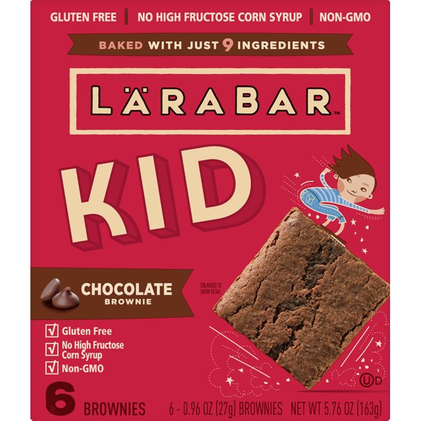 Larabar Kid, Gluten Free Bar, Chocolate Brownie, 6 ct, 5.76 oz