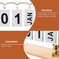 thumbnail image 3 of OULII Rotary Perpetual Calendar Wooden Display Desk Accessory 1Pcs, 3 of 4