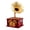 woodGrain, variant on NEXAVKPR Classical Antique Hand Crank Gramophone Music Box With Drawer Wind Up Mechanical Phonograph For Living Room Decoration