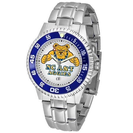 Ncaa Competitor Metal Band Watch - North Carolina A&T State Aggies NCAA