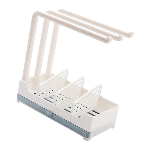 Toystoory Estante para fregadero, estante de drenaje de plástico ABS montado en encimera, estante organizador de almacenamiento para fregadero de cocina Organizadores de utensilios de cocina Gris Toystoory HA004852-02