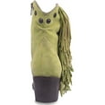 thumbnail image 4 of Circle G Women's Studded Suede Fringe Ankle Boot Round Toe Green 6 1/2 M  US, 4 of 5