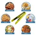 thumbnail image 4 of DMDUOU - Juego de 3 pinzas de plástico para alimentos y cocina, para barbacoa, bistec y repostería, aptas para el hogar, cocina y exteriores, color amarillo, 4 of 6