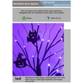 thumbnail image 2 of 23.6 Inch Halloween Birch Tree Halloween Decorations Black Christmas Tree with 24LED Orange and Purple Lights and Halloween Lights Indoor Tabletop Tree Light,2 Light Modes,USB/Battery Power, 2 of 10