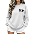 thumbnail image 6 of Jsaierl Women's Halloween Sweatshirts Spooky Print Pullovers Fall Loose Fit Round Neck Long Sleeve Sweater Tops Halloween Costumes, Sizes S-2XL, 6 of 7