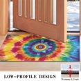 thumbnail image 3 of Colorful Rainbow Tie Dye Spiral Pattern Door Rugs,Washable Non Slip Door Mats Indoor,Decorative Door Mats,Entry Mat Indoor for Entrance,Bedroom,Kitchen,Bathroom,17"x30", 3 of 6