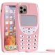 thumbnail image 1 of KATEA 3D Nokiya Classic Silicone Case for iPhone 12 Mini 5.4", Cute 3D Retro Cartoon Cover, Kids Girls Fun Soft Gel Rubber Character Cellular Cases, F, 1 of 4