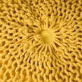 thumbnail image 6 of GDF Studio Plush Cotton Pouf, Yellow, 6 of 7