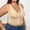 Complexion, variant on Oversize Bras for Women Copper Front Closure Bra Scoop Neck Wireless Bralettes Elegant Stretchy Chest Binder,Complexion(XXXXXL)