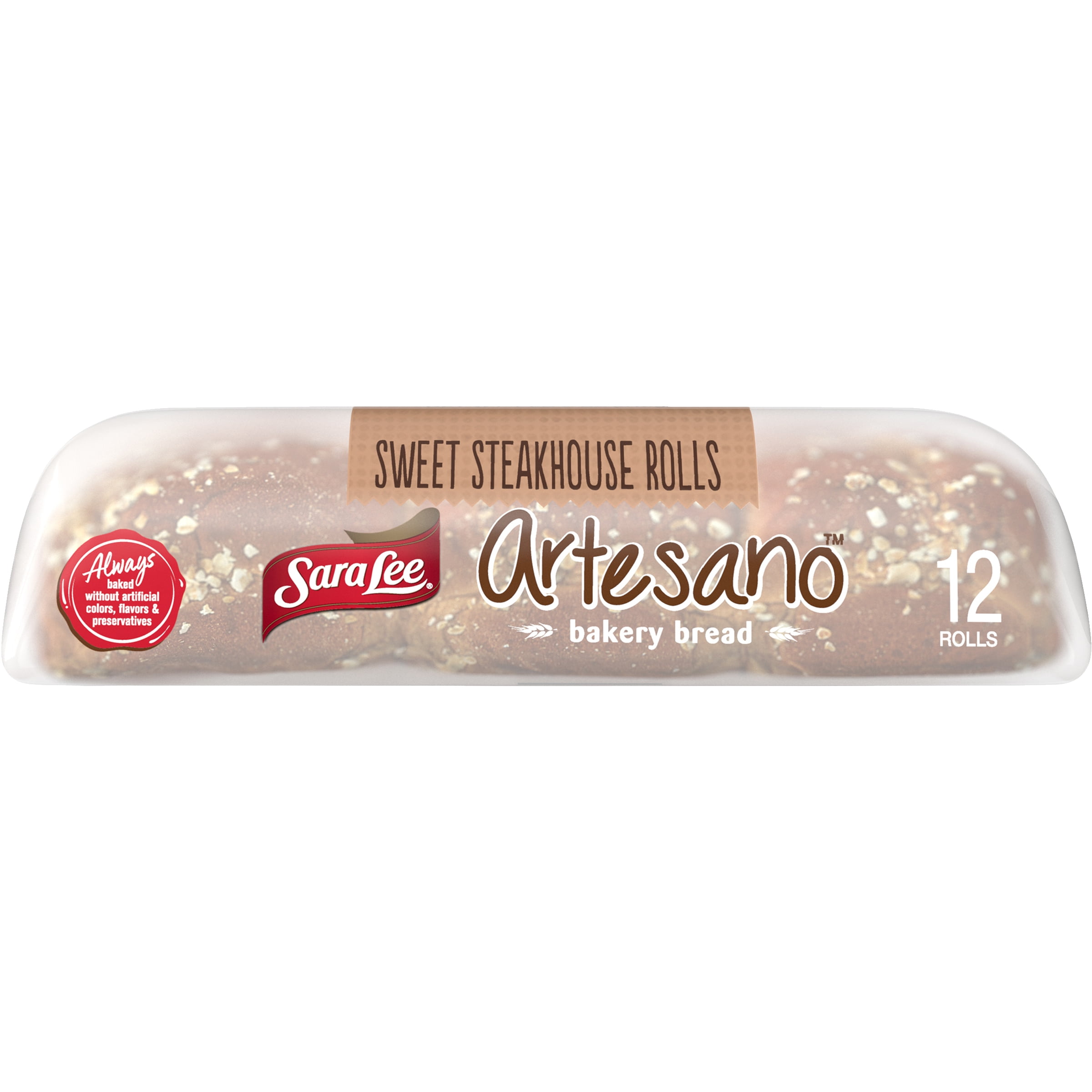 Sara Lee Artesano Sweet Steakhouse Rolls, 12 count, 18 oz