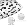 thumbnail image 3 of Fotbe Fish Bone Funda de Almohada Decorativa Estilo Occidental, Lujo en Algodón, Fundas para Almohadas King, Cojín Estampado para Decoración del Hogar-14"x20", 3 of 6