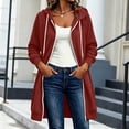 thumbnail image 2 of Casual Oversized Hoodies for Women Zip Up Drawstring Long Sleeve Tunic Sweatshirts with Pockets Comfort Layering Travel Vacation Outfits Fall 2026, 2 of 7