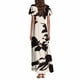 thumbnail image 2 of WILLBEST Vestido Casual De Verano Para Mujer, Vestido Vintage De Longitud Media Con Estampado Floral, Manga Corta, Cuello En V, Primavera 733, 2 of 3