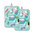 thumbnail image 2 of 2-Pack Pot Holders Heat Resistant Kitchen Oven Mitts 7x9.8in for Oven, Microwave & BBQ Summer Elements, 2 of 7