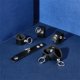 thumbnail image 4 of 6 anillos de cuero para hombres y mujeres, estilo punk negro, estilo nacional, de metal, para amantes, colgantes sencillos, para cumpleaños, Navidad, regalos de joyería., 4 of 5