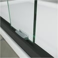 thumbnail image 6 of JERFIT Semi-Frameless Sliding Shower Door, 50-54" W x 72" H, Matt Black, Adjustable Tempered Glass with Stainless Steel Handles, 6 of 8