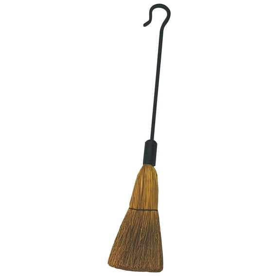 UniFlame, B-1008, 29.5 in. Black Finish Fireplace Brush with Crook Handle