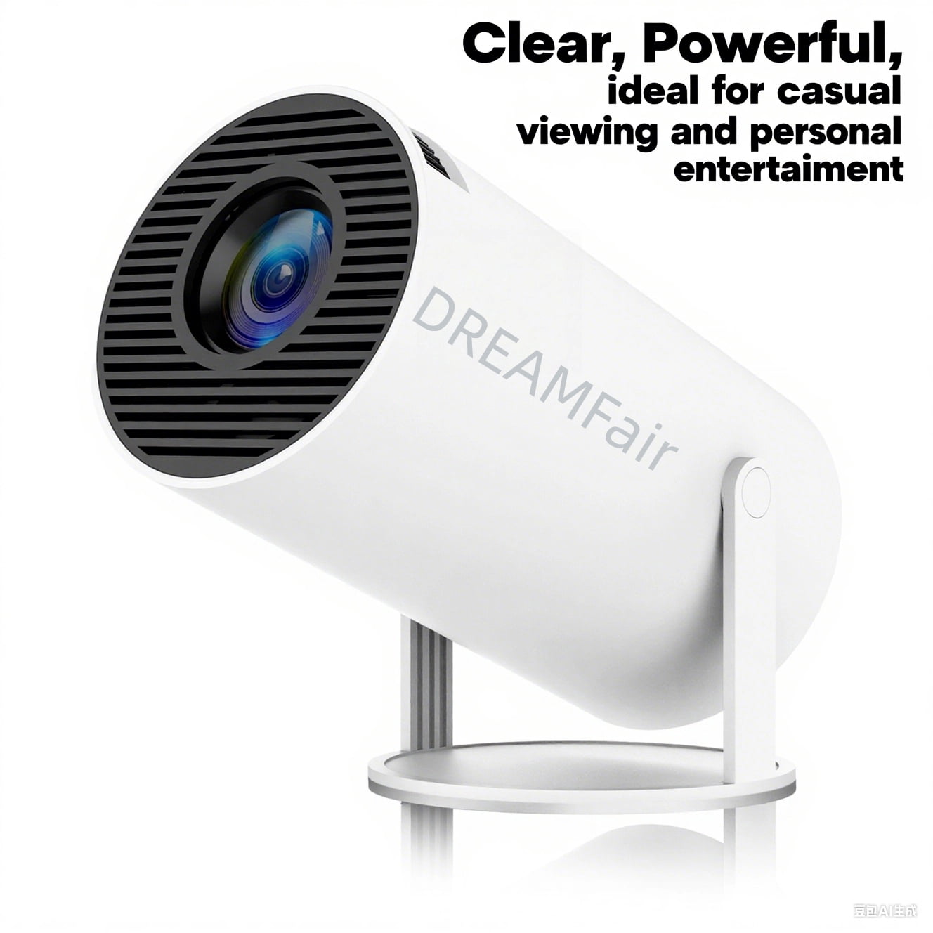 DREAMfair HY300 Mini Projector – 4K Support, 5W Hi-Fi Audio, WiFi/BT Connectivity, 180° Adjustable – UPGRADE Your Home & Outdoor Viewing
