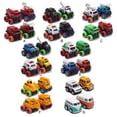 thumbnail image 3 of Esaierr Kids Toys Boys Toy Alloy Cartoon Large Wheel Car Model Car 4PCS Engineering Vehicle for 2-5T, 3 of 5
