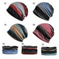 thumbnail image 6 of Unisex Men Winter Warm Thicken Beanies Cap Fashion Scarf Stripes Cotton Hat Neck Warmer Autumn Winter Cycling Hat, 6 of 6