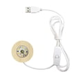 thumbnail image 1 of Milaget LED Wood Display Base Convenient Round LED Light Base for Boys Girls Desktop Warm, 1 of 9