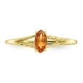thumbnail image 4 of 10K Yellow Gold Ring Band with Stones (11) November Citrine Marquise, Size 7, 4 of 5