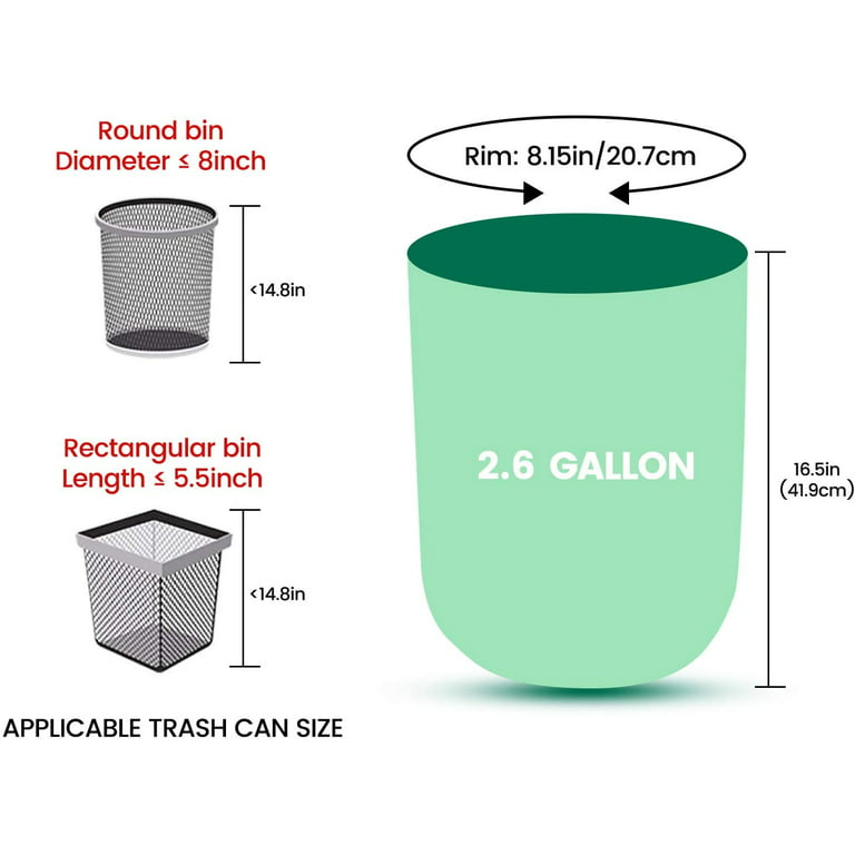 Buy Compostable Trash Bags, 2.6 Gallon, 10 Liter, Extra Thick 0.78