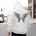 thumbnail image 2 of IWRICH Men's Graphic Printed Hoodies Long Sleeve Drawstring Hooded Sweatshirts Casual Loose Fit Pullover Tops with Pockets White XL, 2 of 7