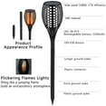 thumbnail image 2 of SAYFUT Solar Torch Lights Waterproof Wireless Flickering Dancing Flame Landscape Decoration Outdoor for Garden Patio Yard, 2 of 7