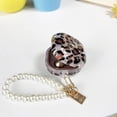 thumbnail image 4 of Compatible with Samsung Galaxy Buds 2 Pro(2022)/Galaxy Buds 2/Galaxy Buds Pro/Galaxy Buds Live Case Leopard Pattern with Pearl Keychain Cute for Women Protective Cover Case Brown, 4 of 6