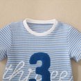 thumbnail image 5 of Toddler Baby Boy Clothes Summer Outfits 3nd Birthday Funny Embroidery Short Sleeve Shirt Shorts Cute Birthday Clothes 2-3 Years, 5 of 6