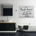 thumbnail image 2 of Stupell Industries Best Days Inspirational Bathroom Laundry Black And White Design Super Canvas Wall Art by Kimberly Allen, 2 of 5