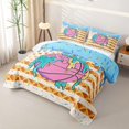 thumbnail image 3 of Homewish Basketball Ice Cream Drip Bed Spread Queen,Waffle Us Flag Queen Coverlet Set,3-Piece, 3 of 7