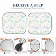 thumbnail image 6 of Haiem Colorful Butterfly Car Windshield Sun Shade (2 Pieces) Foldable Windshield Sun Shade Car Accessories for Truck SUV Pickup-Large, 6 of 7