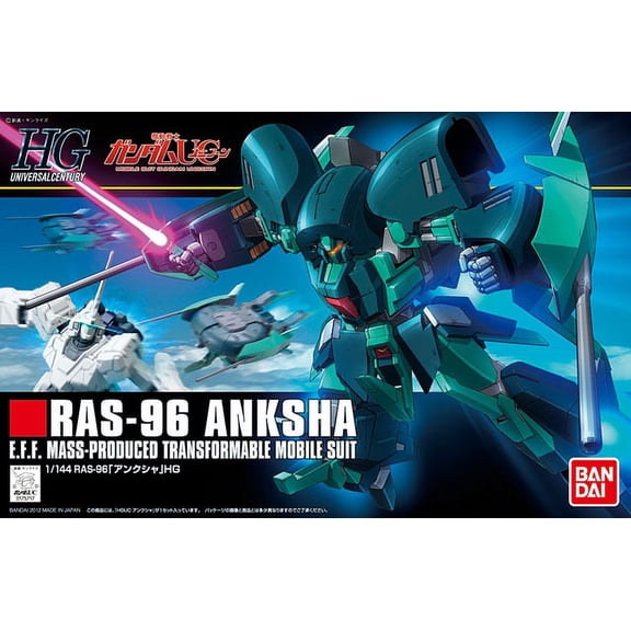 Bandai Hobby Gundam Unicorn HGUC #141 RAS-96 Anksha HG 1/144 Model Kit