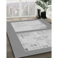 thumbnail image 2 of Ahgly Company Indoor Rectangle Patterned Battleship Gray Area Rugs, 4' x 6', 2 of 6