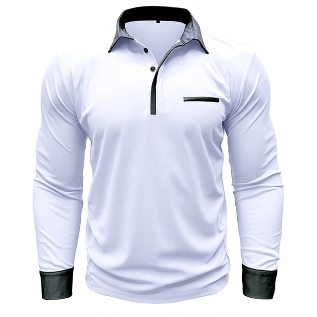 Besolor Men's Long Sleeve Shirts Casual Loose Athletic Work Business Button down Collared Lightweight Tops Blouse