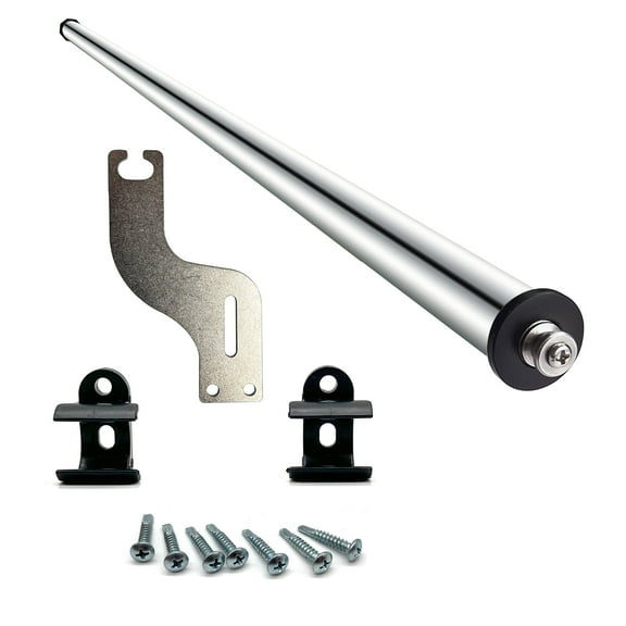 LOKORI LOK-SL-A90, 36" Silver Aluminum Alloy Chrome Exposed-Mounted Sliding Door Closers, 1 Piece