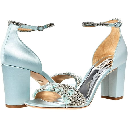 Badgley Mischka Womens Finesse Heeled Sandal 6.5 Mist