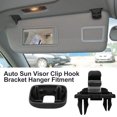 thumbnail image 4 of 2 piezas de clip interior negro para visera, MoreChioce 8U0857562A gancho de plástico para colgar visera compatible con A1 A3 A4L A5 A6, 4 of 5