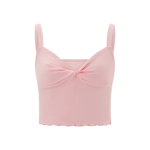 Michellecmm  Women Camisole Solid Color V Neck Summer Spaghetti Strap Tank Tops