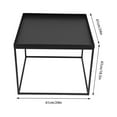 thumbnail image 3 of Miumaeov 24in Square Table Side End Table Metal Sofa Table Camping Table for Home Office, 3 of 12